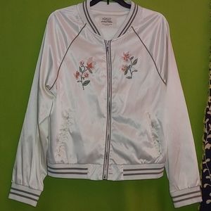 Ashley by 26 International White Bomber Jacket XL